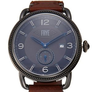 Frye 37FR00018-04 Gunmetal-Tone & Brown Watch